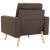 Set de canapele, 2 piese, maro, material textil GartenMobel Dekor