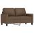 Set de canapele cu perne, 3 piese, maro, textil GartenMobel Dekor