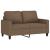 Set de canapele cu perne, 2 piese, maro, textil GartenMobel Dekor