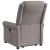 Fotoliu rabatabil de masaj cu ridicare, gri taupe, textil GartenMobel Dekor