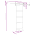 Ușa glisantă  cu set de accesorii "ORKDAL" Alb, Lemn Solid & Sticlă, Ușa interioară  cu sticlă "ORKDAL" Alb 78x202x4 cm GartenMobel Dekor