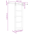 Ușă Glisantă  cu Set Hardware "ORKDAL" Alb din Lemn Solid și Sticlă, Ușă Interior  cu Sticlă "ORKDAL" Alb 73.5 x 211 x 4 cm GartenMobel Dekor
