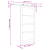 Ușa glisantă  cu set de hardware 'ORKDAL'Lemn Solid și Sticlă, Ușa Interioară  cu Sticlă 'ORKDAL'86x198.5x4 cm Lemn Solid de Pin GartenMobel Dekor