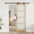 Ușă Glisantă  cu Set de Hardware 'ORKDAL'Lemn Solid și Sticlă, Ușă Interioară  cu Sticlă 'ORKDAL'73.5x211x4 cm Lemn Solid de Pin GartenMobel Dekor