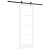 Ușă Glisantă  cu Set de Accesorii 'ORKDAL'Alb Lemn Masiv & Sticlă, Ușă Interioară  cu Sticlă 'ORKDAL'Alb 78x202x4 cm GartenMobel Dekor