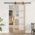 Ușă glisantă  cu set de accesorii "ORKDAL" Lemn masiv & Sticlă, Ușă de interior  cu sticlă "ORKDAL" 83x202x4 cm Lemn masiv de pin GartenMobel Dekor