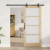 Ușă Glisantă cu Set de Hardware 'ORKDAL'din Lemn Masiv și Sticlă GartenMobel Dekor