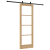 Ușă Glisantă  cu Set de Accesorii "ORKDAL" Lemn Masiv & Sticlă, Ușă Interioară  cu Sticlă "ORKDAL" 73.5x211x4 cm Lemn de Pin Solid GartenMobel Dekor