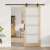 Ușă Glisantă  cu Set Hardware 'ORKDAL'din Lemn Masiv & Sticlă, Ușă Interioară  cu Sticlă 'ORKDAL'86x211x4 cm din Lemn Masiv de Pin GartenMobel Dekor