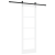 Set de Uși Glisante  cu Ferronerie Albă 73.5x211 cm Lemn Solid de Pin, Ușă Interioară  cu Sticlă 'ORKDAL'Albă 73.5x211x4 cm GartenMobel Dekor
