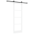 Ușă Glisantă  cu Set de Accesorii Alb 78x232 cm Din Lemn Solid de Pin, Ușă Interioară  cu Sticlă 'ORKDAL'Alb 78x232x4 cm GartenMobel Dekor