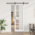 Ușă Glisantă  cu Set de Accesorii Alb 78x232 cm Din Lemn Solid de Pin, Ușă Interioară  cu Sticlă 'ORKDAL'Alb 78x232x4 cm GartenMobel Dekor