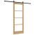 Set Ușă Glisantă  cu Hardware 78x202 cm Lemn Masiv de Pin, Ușă Interioară  cu Sticlă 'ORKDAL'78x202x4 cm Lemn Masiv de Pin GartenMobel Dekor
