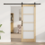 Set Ușă Glisantă  cu Hardware 78x202 cm Lemn Masiv de Pin, Ușă Interioară  cu Sticlă 'ORKDAL'78x202x4 cm Lemn Masiv de Pin GartenMobel Dekor