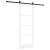 Ușă glisantă  cu set de accesorii alb 78x202 cm din lemn masiv de pin, Ușă interioară  cu sticlă 'ORKDAL'alb 78x202x4 cm GartenMobel Dekor