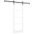 Ușă glisantă  cu set de accesorii alb 78x202 cm din lemn masiv de pin, Ușă interioară  cu sticlă 'ORKDAL'alb 78x202x4 cm GartenMobel Dekor