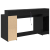 birou din stejar negru 160x55x91 cm lemn prelucrat GartenMobel Dekor