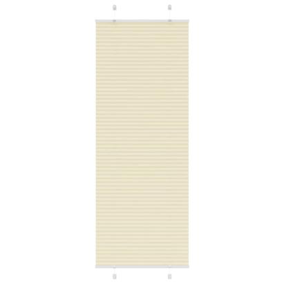 Jaluzea plisată Crem 75x200cm Lățime țesătură 74,4 cm GartenMobel Dekor