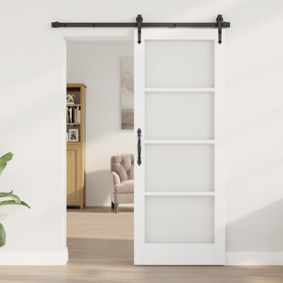 ușa Interioară cu Sticlă "ORKDAL" Alb 78x202x4 cm GartenMobel Dekor