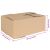Cutia Pliantă 50 pcs 35x24x15 cm Carton GartenMobel Dekor