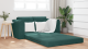 Canapea Pat 2 în 1 Verde Întunecat 148x71x83 cm Catifea GartenMobel Dekor