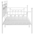 Cadru de pat daybed Alb 107x203 cm Oțel GartenMobel Dekor