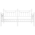 Cadru de pat daybed Alb 107x203 cm Oțel GartenMobel Dekor