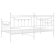 Cadru de pat daybed Alb 107x203 cm Oțel GartenMobel Dekor