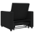 Sofă Convertible 3 în 1 Fotoliu Singur Negru GartenMobel Dekor