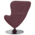 Scaunul cu ouă  din țesătură mov GartenMobel Dekor