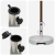 Bază Umbrelă cu Roți Gri Granit 29 kg Rotund GartenMobel Dekor