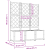 Ghiveci de grădină cu grătar 3 pcs maro 120x40x143 cm GartenMobel Dekor