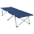 Pat de camping pliabil Albastru Metal, Textil Standard Pliabil GartenMobel Dekor