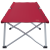 Pat Pliabil de Camping Roșu Metal și Material Textil Standard GartenMobel Dekor