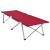Pat Pliabil de Camping Roșu Metal și Material Textil Standard GartenMobel Dekor