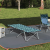 Pat pliabil pentru camping cu geantă de transport model de frunze 600D Oxford GartenMobel Dekor