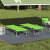 Pat pliabil de camping Verde închis GartenMobel Dekor