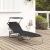 Șezlong pliabil cu copertină Negru 600D material Oxford GartenMobel Dekor