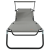 Set de 2 șezlonguri pliabile cu baldaquin Gri din material Oxford 600D GartenMobel Dekor