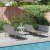 Șezlong pliabil 2 pcs Portabil Gri 600D Fabric Oxford GartenMobel Dekor
