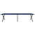 Pat pliabil pentru soare cu geantă de transport Albastru 600D Oxford Fabric GartenMobel Dekor