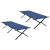 Paturi Pliabile pentru Soare 2 buc. cu Geantă Albastru Fabric Oxford 600D GartenMobel Dekor