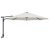 Umbrelă Cantilever Bej Poliester, Aluminiu Mare Pliabilă GartenMobel Dekor