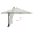 Umbrelă Cantilever Bej Poliester, Aluminiu Mare Pliabilă GartenMobel Dekor