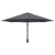 Umbrelă de Terasă Antracit Oțel vopsit electrostatic, Poliester GartenMobel Dekor