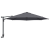 Umbrelă de Terasă Antracit Oțel vopsit electrostatic, Poliester GartenMobel Dekor