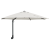Umbrelă de Grădină Montată pe Perete cu LED-uri Bej 248 cm GartenMobel Dekor