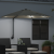Umbrelă de Grădină Montată pe Perete cu LED-uri Bej 248 cm GartenMobel Dekor