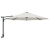 Umbrelă de Grădină Montată pe Perete cu LED-uri Bej 248 cm GartenMobel Dekor