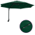 Umbrelă de Grădină Montată pe Perete cu LED-uri Verde 248 cm GartenMobel Dekor